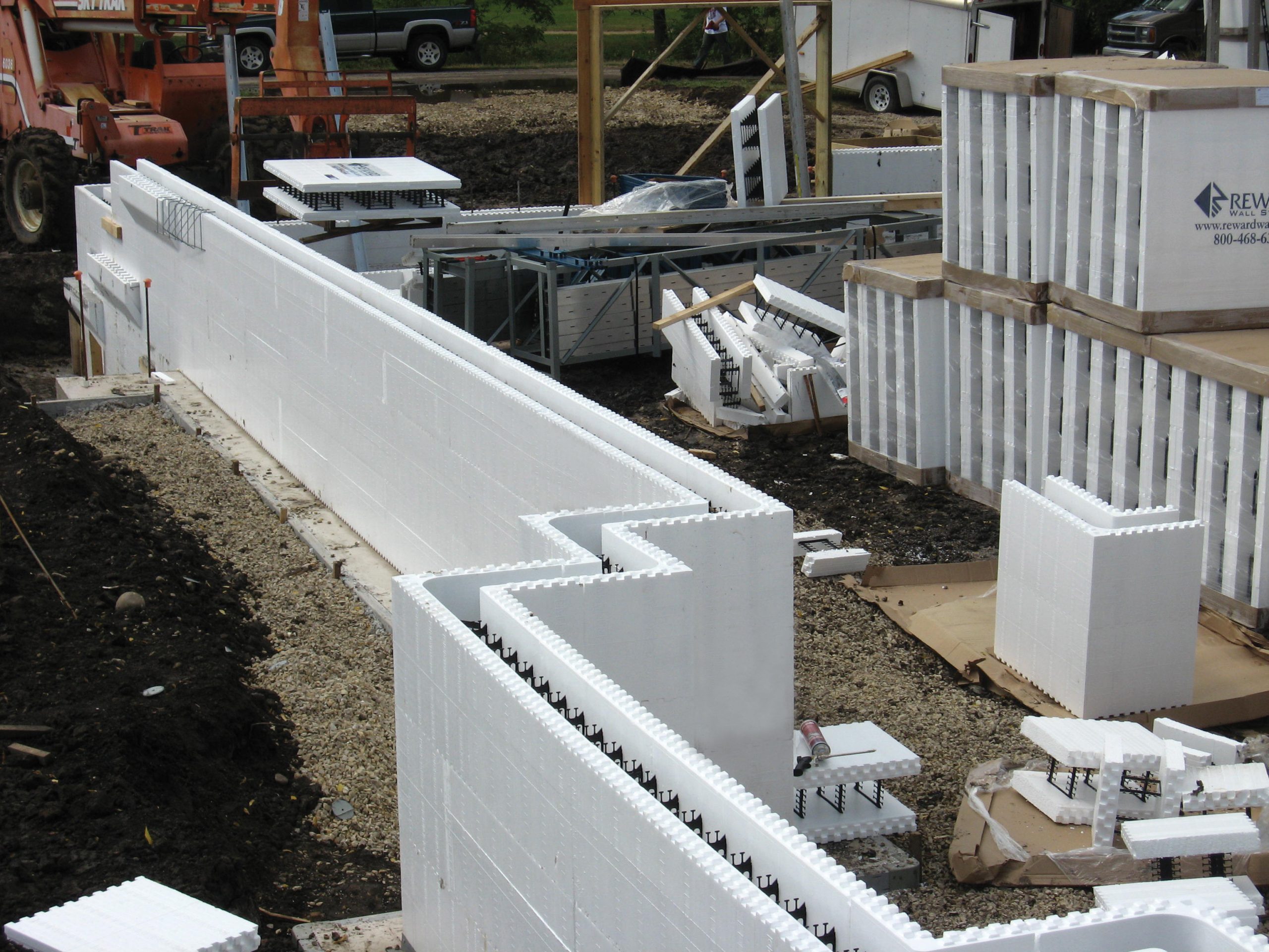 ICF install on roof